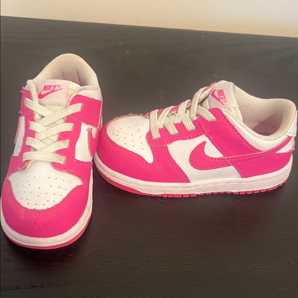 SOLD- Nike Kids Sneakers Pink and White